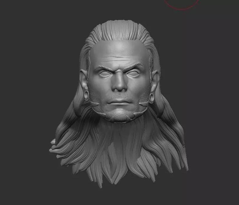 Jeff Hardy headsculpt for Action Figures
