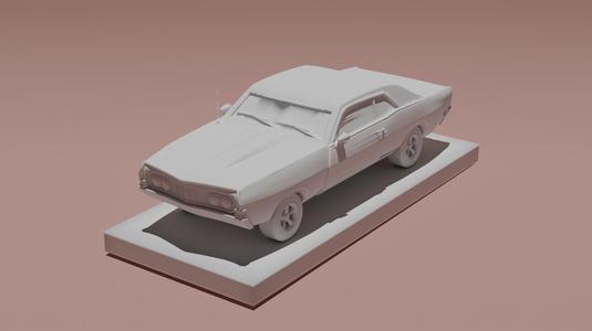 1969 Ford Fairlane Model With Stand