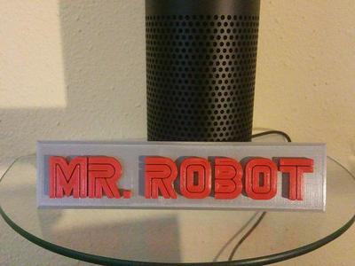 Mr Robot - Name Plate