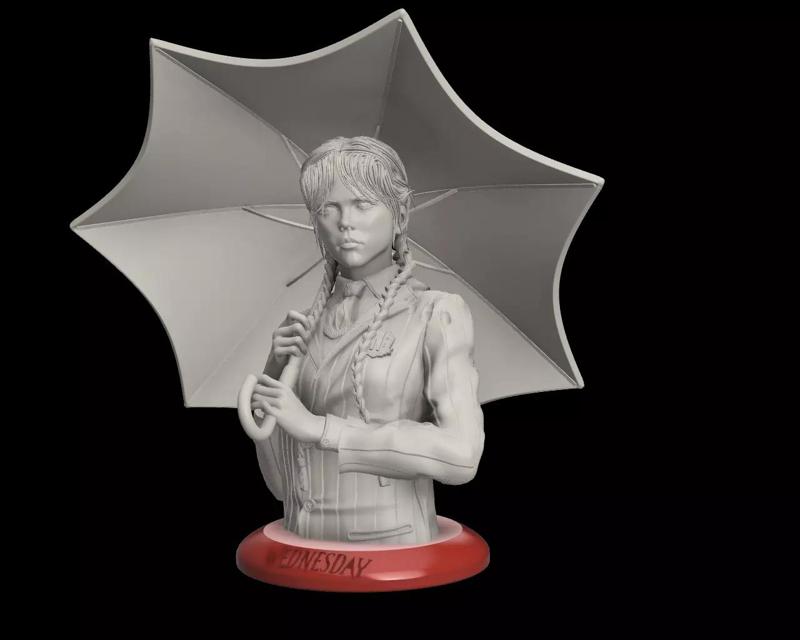 Wednesday Bust Diorama