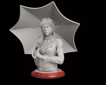 Wednesday Bust Diorama