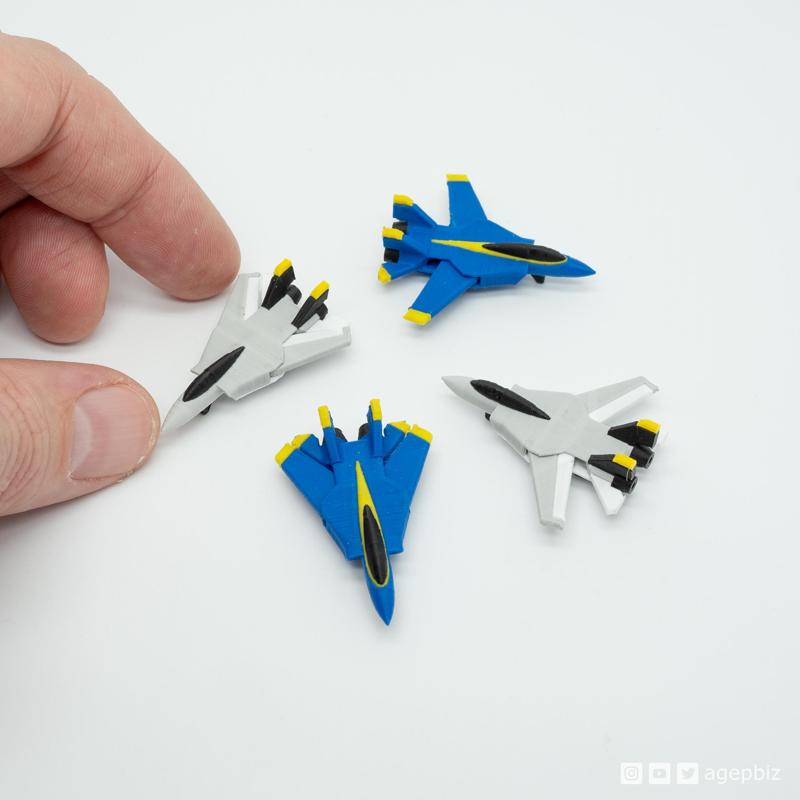 Tiny Multicolor Jet Fighters - Print-in-place and Articulated