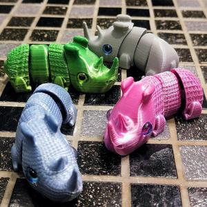 Rhinoceros Keychain