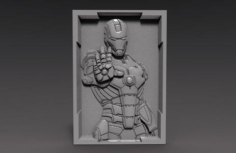 Iron Man bas-relief cnc
