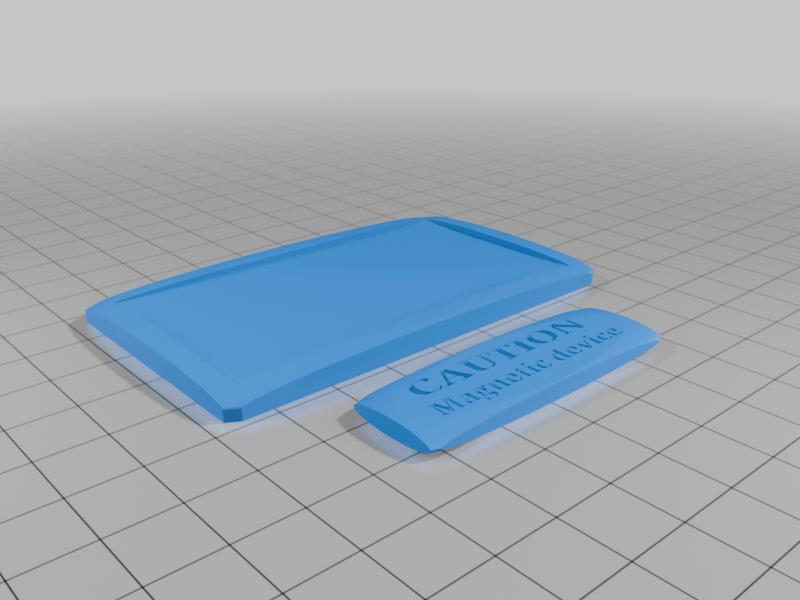 Name tag with magnets