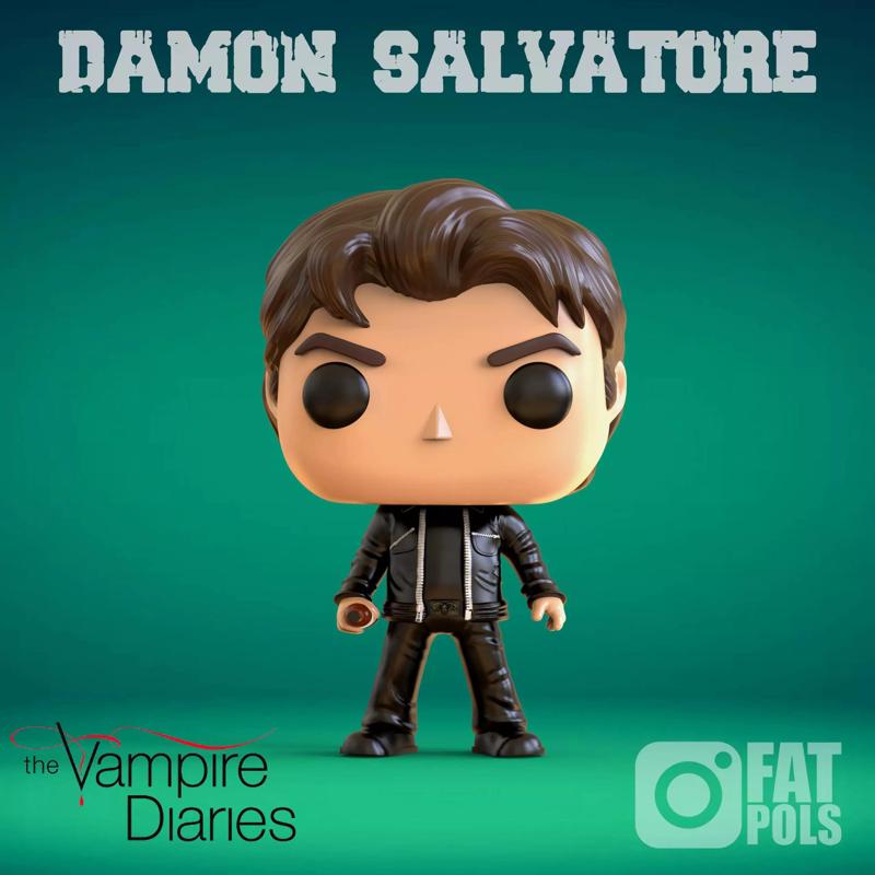DAMON SALVATORE - VAMPIRE DIARIES - CUSTOM POP