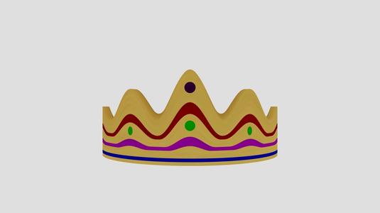 Prince Crown 3D Model
