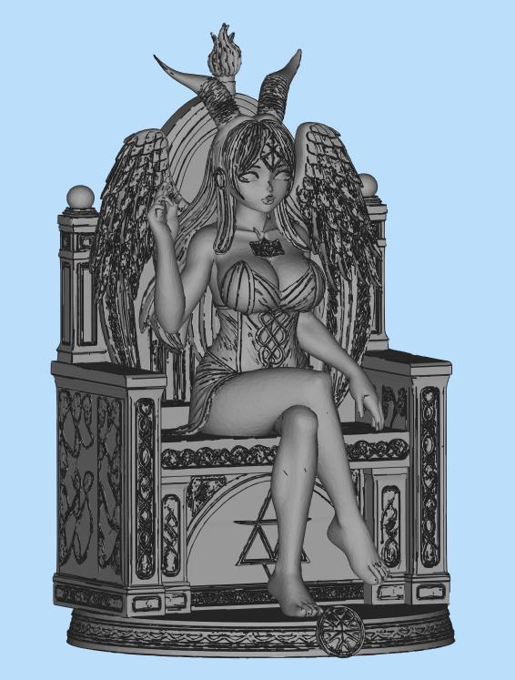 Angel / succubus statue