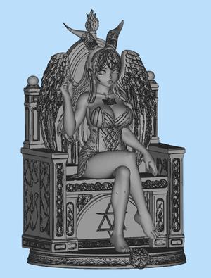 Angel / succubus statue