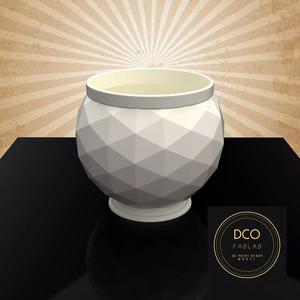Decorative Triangulated Container Pot for Succulents V2