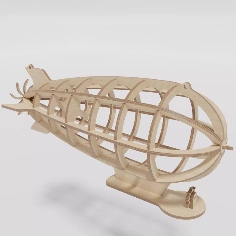 Plywood lamp - Dirigible