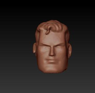 superman dc direct  first appearance 3d scan head