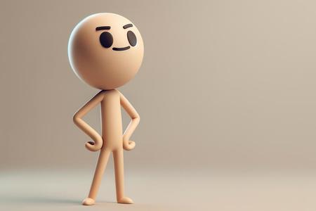 Stickman Flaco Cartoon - 3dshima