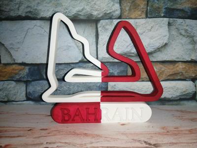 F1 Bahrain Race Track STL OBJ FBX Files 3D Print Fusion 360
