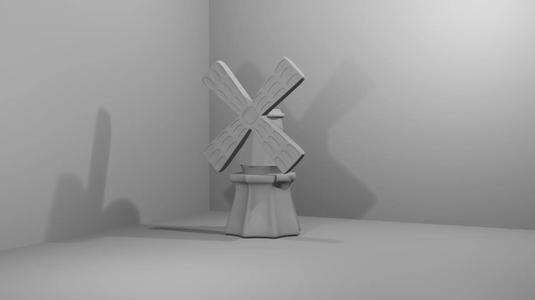 Dutch windmill vase