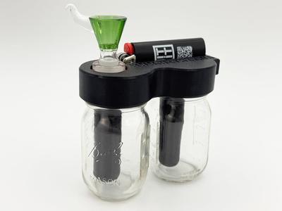 Dub Bub v1. Mini mason jar bubbler/bong/water pipe