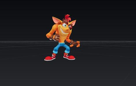Crash Bandicoot 4 Model (AI Generated)