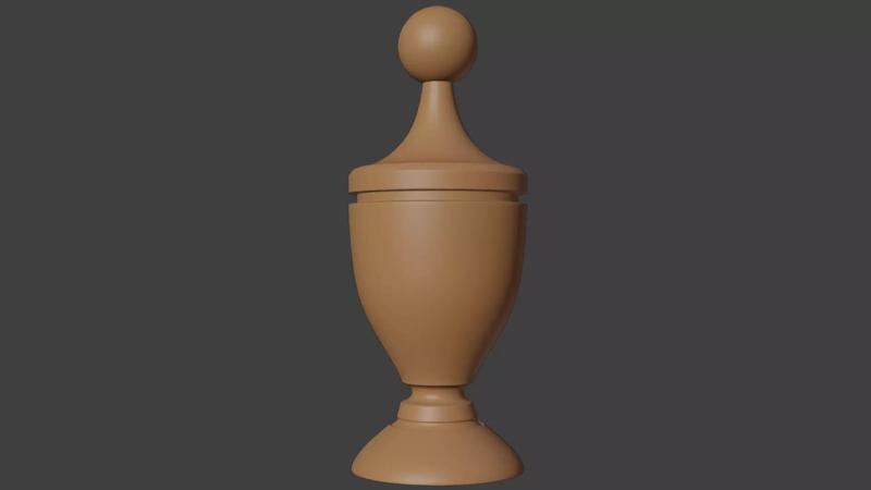 Carved decorative finial
