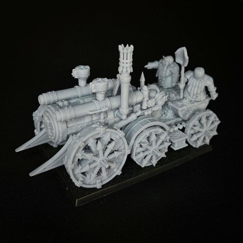 Evil Dwarf Iron Demon Train 28mm