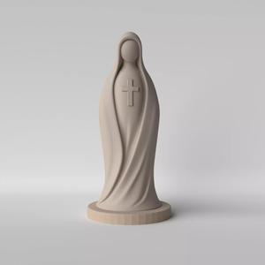 Minimalist Mary  Catholic Religious Sculpture