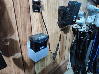 80 volt 40 volt battery wall mount