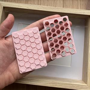 polymer clay textured sheet #1 (hexagons)