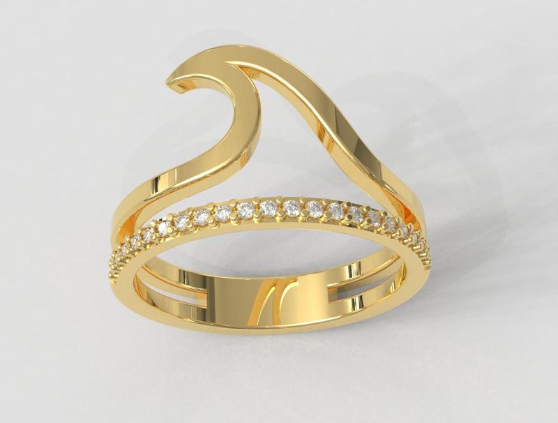 Sea Wave Ring