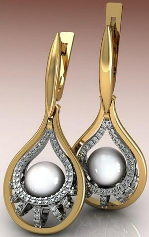 Pear Drop Diamond Earring