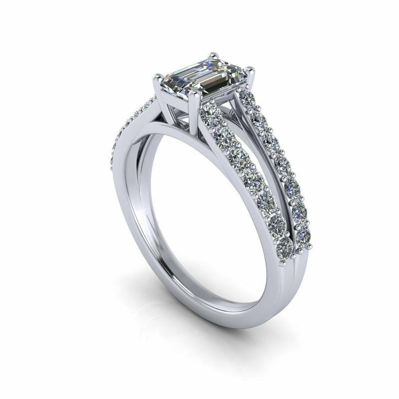 Emerald Engagement Ring E12