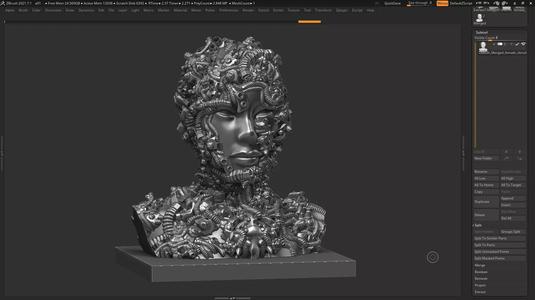 Female robot a01 3dprint model