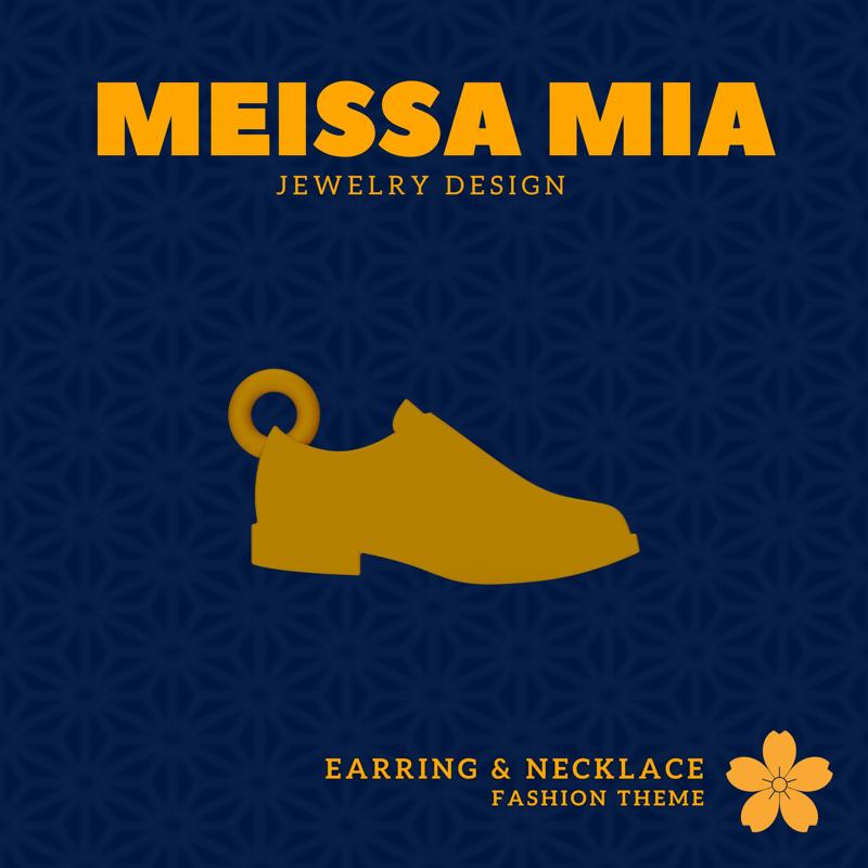 Strut in Style – 3D Print File for Shoes Earrings & Necklace - Shoes Earring - sneaker Necklace - Girl's Footware Fashion