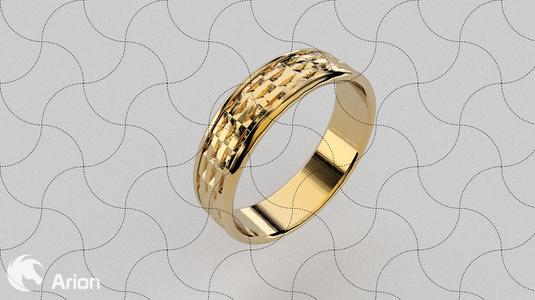 Fine Jewelry, Triangle Texture Ring