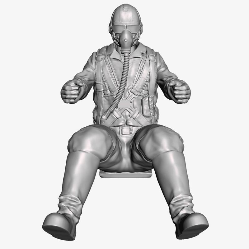 Mig 15 Pilot – 3D Printable Figure Soviet MiG-15 Pilot