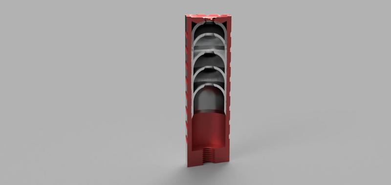 Compact Airgun Moderator 1/2-20 UNF