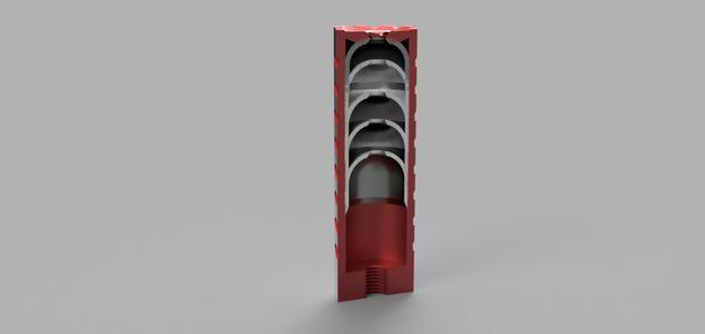 Compact Airgun Moderator 1/2-20 UNF