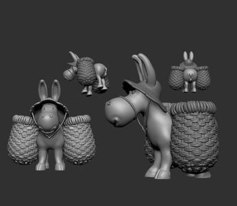 donkey statue