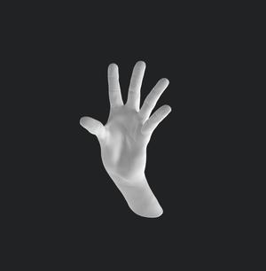 HAND OUTSTRETCHED