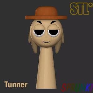 Sprunki Incredibox Tunner STL 3D Character Fanart