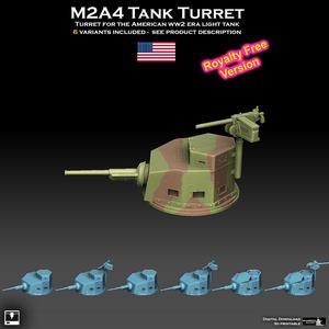 M2A4 Tank Turret Royalty Free Version