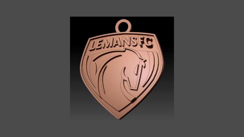 Ligue 1  Le Mans badge Printable and Renderable