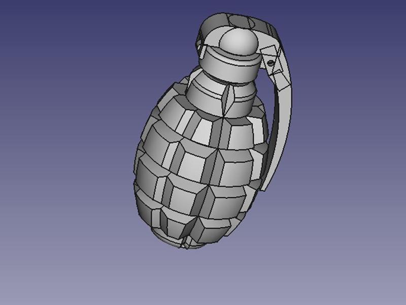 F1 1917 French Grenade Replica 1:1 Reenactment Model