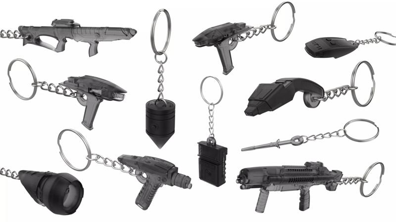 StarTrek Keychains Set part 1 - 11 STLs - Commercial Use