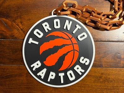 Toronto Raptors Oversized Necklace Logo