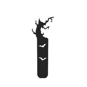 Bookmark bats on tree silhouette