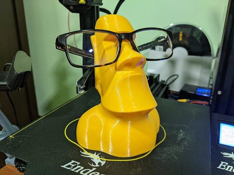 Moai Eyeglass Holder - Remix
