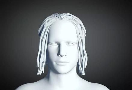 3D Hair style for Man 106 3D model