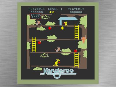 Kangaroo Arcade- Game Space 140 x140mm
