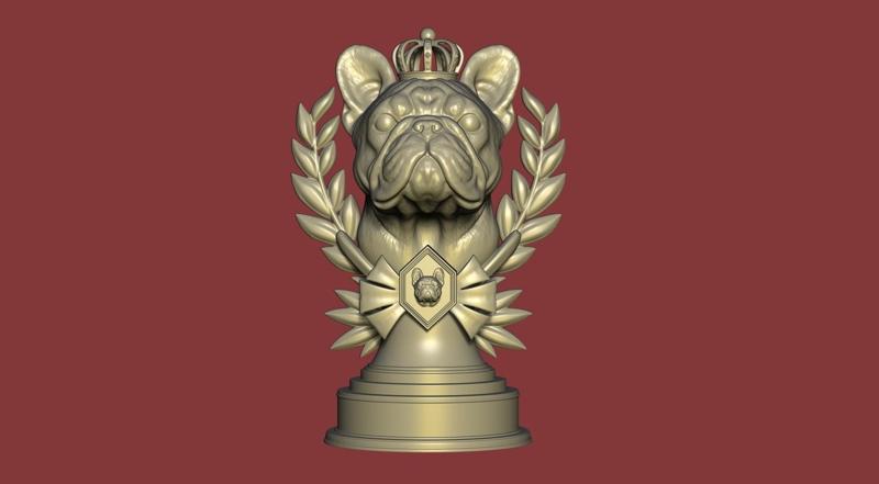 French Bull Dog Trophy
