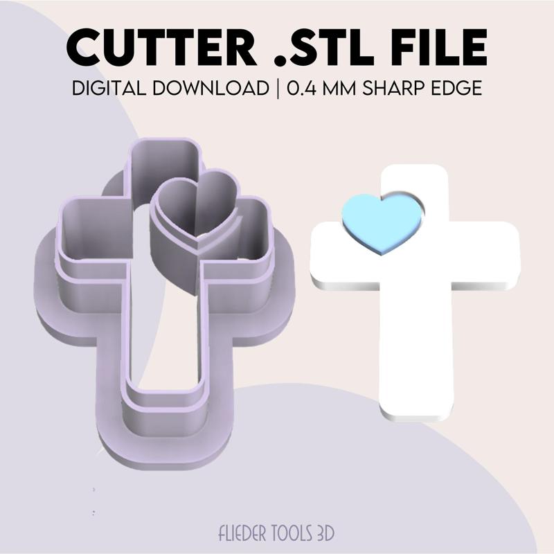Cross Polymer Clay Cutter | STL Digital File