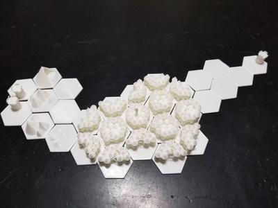 TTRPG hex map piece collection